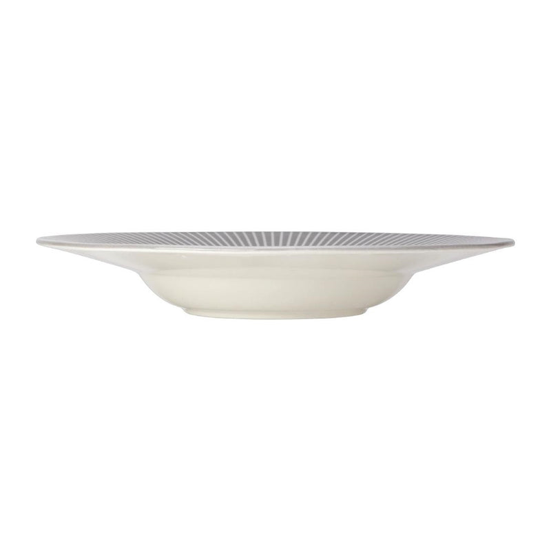 Steelite Willow Mist Gourmet Deep Rimmed Bowls Grey 285mm (Pack of 6)