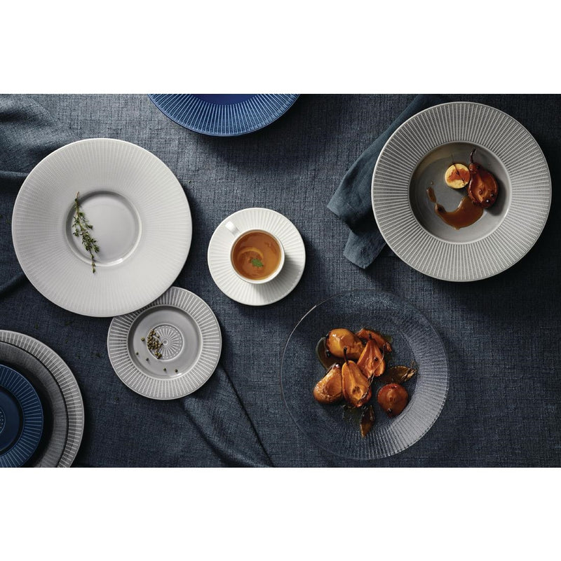 Steelite Willow Azure Accent Gourmet Plates Blue 185mm (Pack of 12)