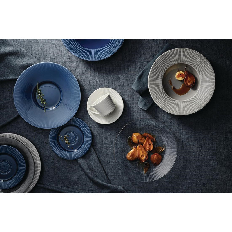 Steelite Willow Azure Gourmet Plates Small Well Blue 285mm (Pack of 6)
