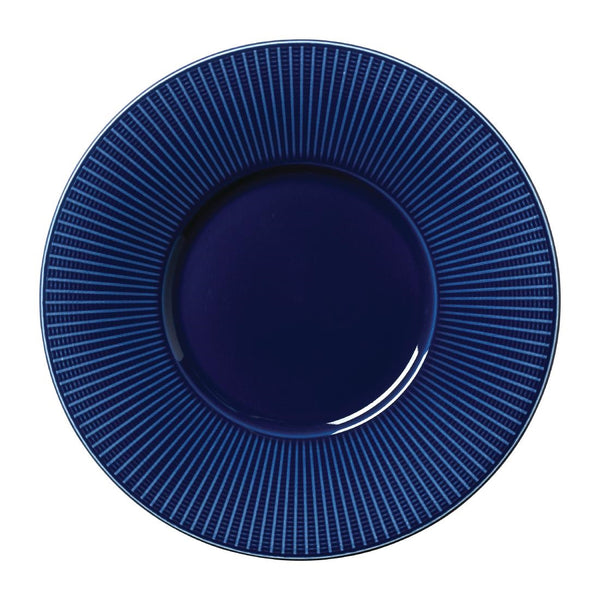 Steelite Willow Azure Gourmet-Teller, mittelgroß, Blau, 285 mm, 6 Stück