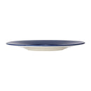 Steelite Willow Azure Gourmet Plates Medium Well Blue 285mm (Pack of 6)