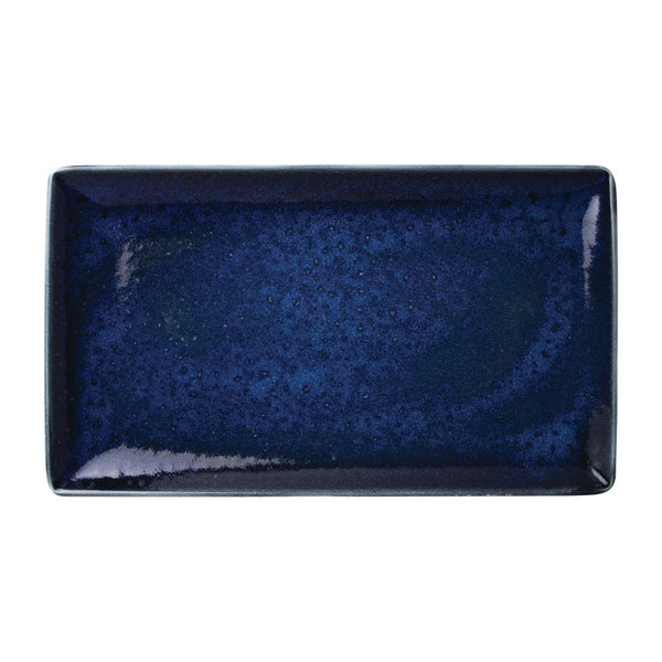 Steelite Vesuvius Rectangle Three Lapis 330 x 190mm (Pack of 6)