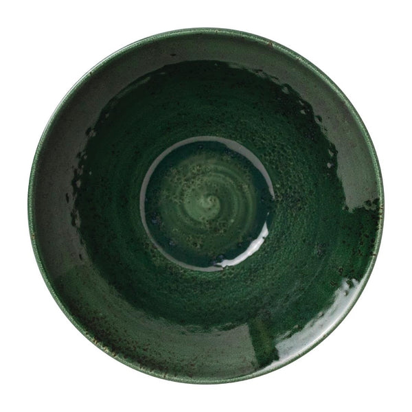 Steelite Vesuvius Essenzschalen, gebrannter Smaragd, 165 mm, 12 Stück