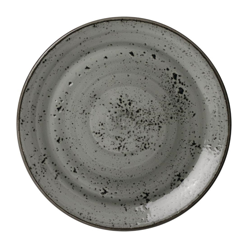 Steelite Smoke Coupe-Platten, 255 mm, 12 Stück