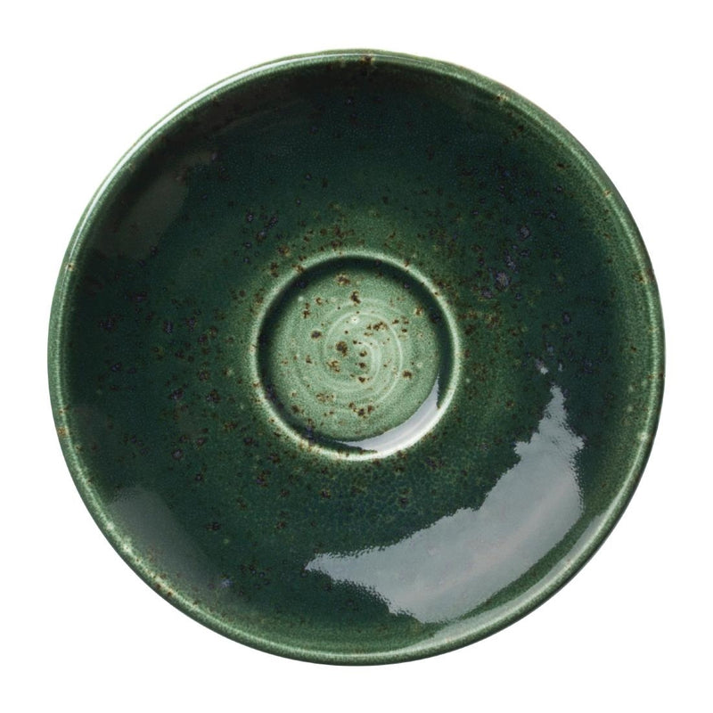 Steelite Vesuvius Burnt Emerald Saucers 125mm (Pack of 12)