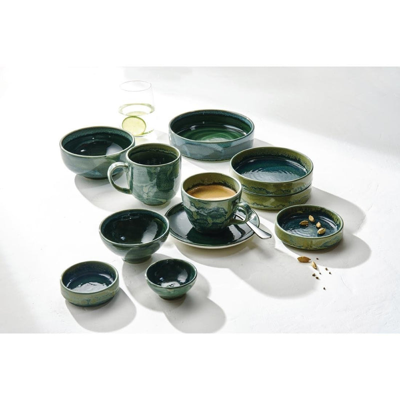 Steelite Aurora Vesuvius Burnt EmeraldTulip Bowls 103mm (Pack of 12)