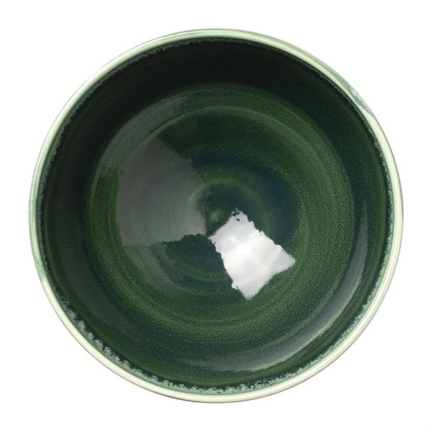 Steelite Aurora Vesuvius Burnt Emerald Tulip Schüssel 17,5 cm (1060 ml) / 7 Zoll (37,3 Unzen) – Packung mit 12 Stück