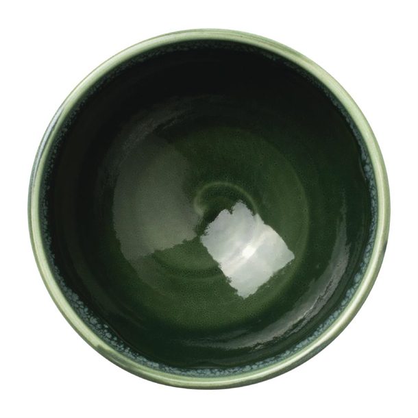 Steelite Aurora Vesuvius Burnt Emerald Tulip Schüssel 10 cm (176,2 ml) / 4 Zoll (6,2 Unzen) – Packung mit 12 Stück