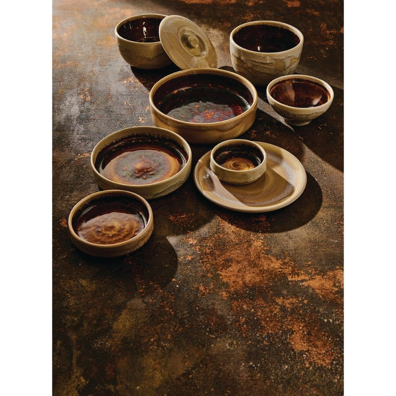 Steelite Aurora Vesuvius AmberTulip Bowls 140mm (Pack of 12)