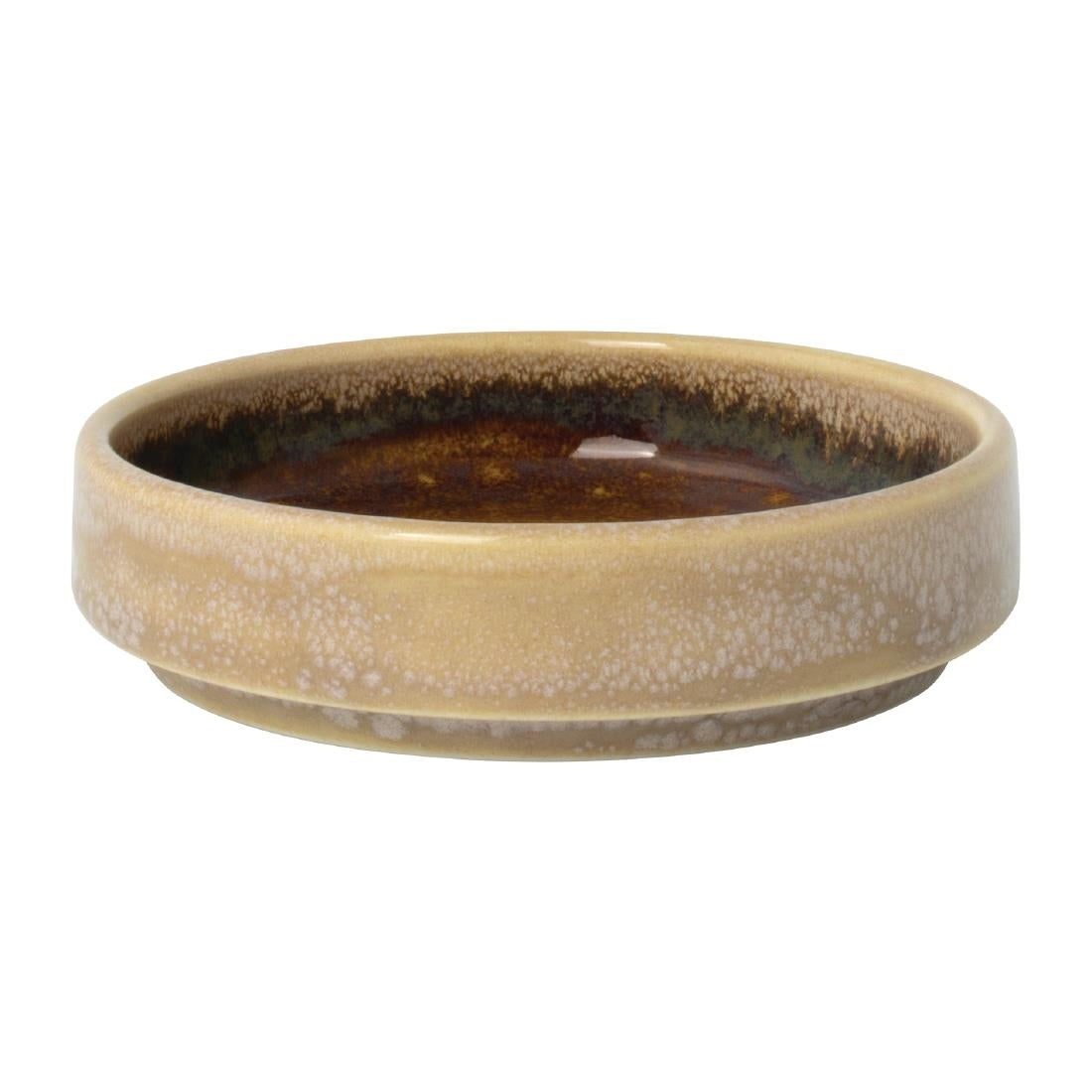 Steelite Aurora Vesuvius Ambre Plateaux empilables ronds 100 mm (Pack