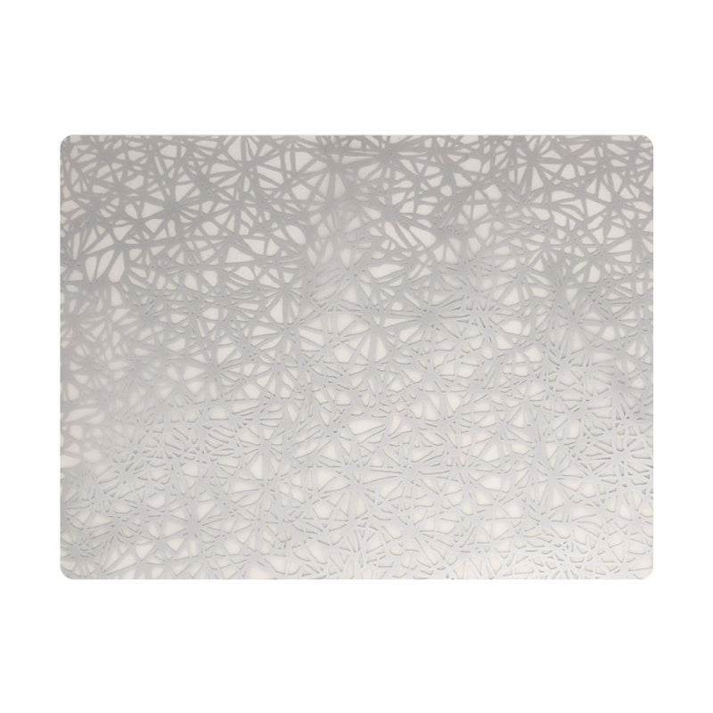 Steelite Modern Twist Silikon-Tischset, silberne Schnur, 305 x 406 mm