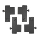 Steelite DWH Fusion Universal-Regalhalter, Fusion Riser, Schwarz, 4 Stück