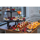 Steelite Gun Metal Rohrständer, kurzes Bein, 355 x 95 mm