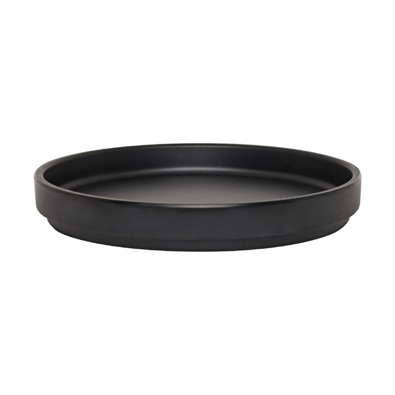 Steelite Cali Black Stack Plate 159mm Dia 22mm H (Box 6)(Direct)