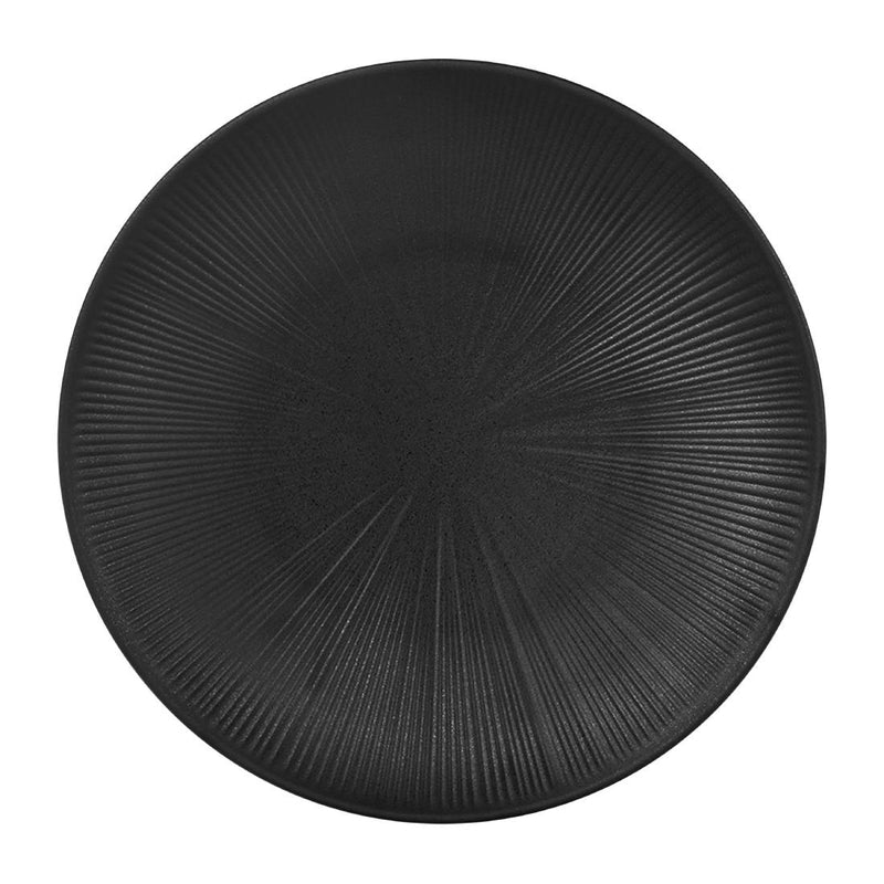 Steelite Hermosa Schwarze runde Platten 330 mm (6er-Pack)