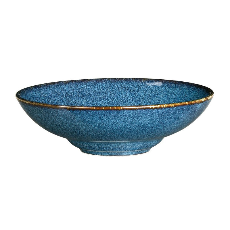 Rene Ozorio Wabi Sabi Rimmed Coupe Bowls Indigo 165mm (Pack of 12)