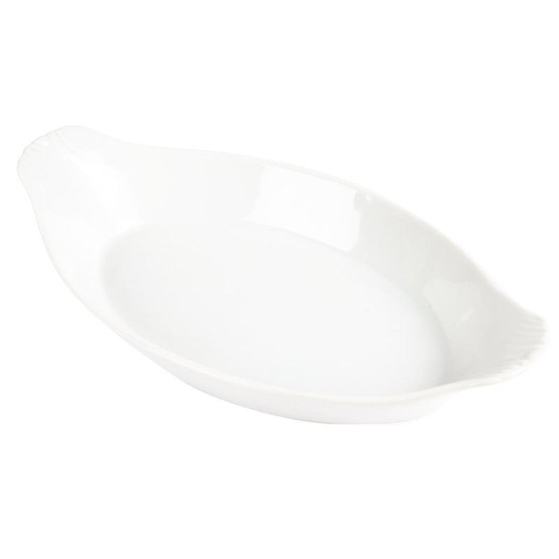 Olympia Whiteware Oval Eared Dishes 289mm (Pack of 6)