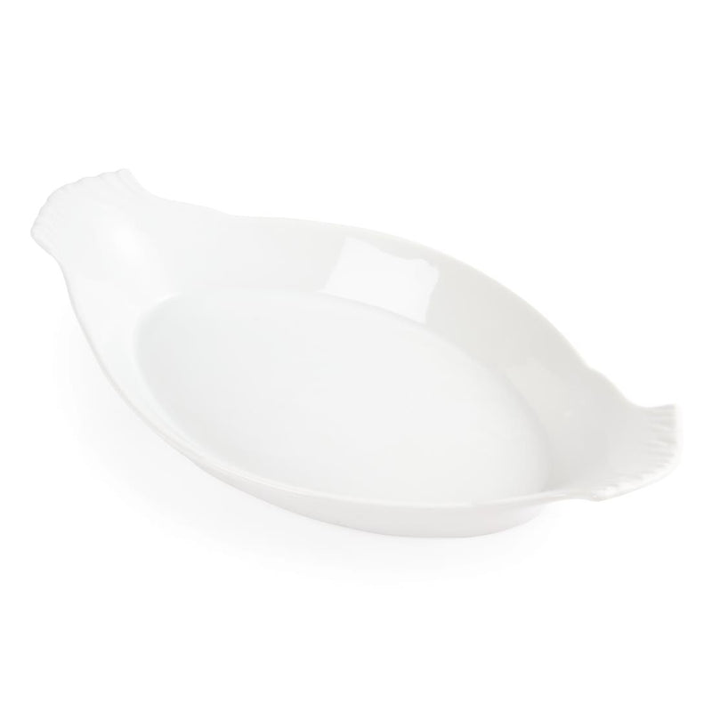 Olympia Whiteware Oval Eared Dishes 360x 199mm (Pack of 6)