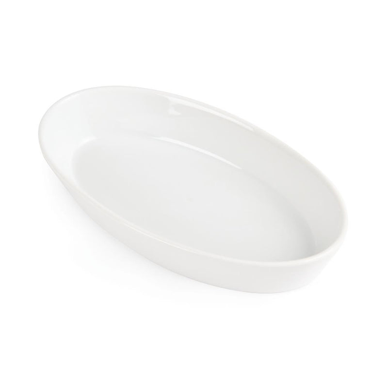 Olympia Whiteware Oval Sole Dishes 195x 110mm (Pack of 6)