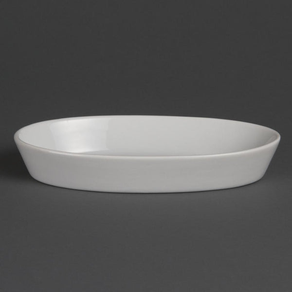 Olympia Whiteware Oval Sole Dishes 195x 110mm (Pack of 6)