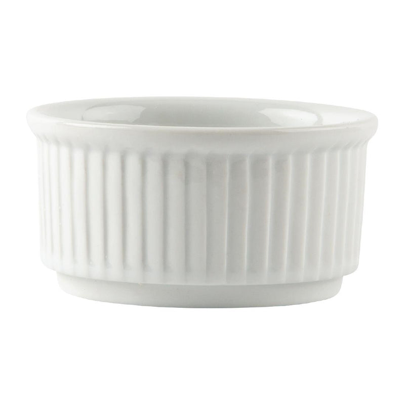 Olympia Whiteware Stacking Ramekins 85mm (Pack of 12)