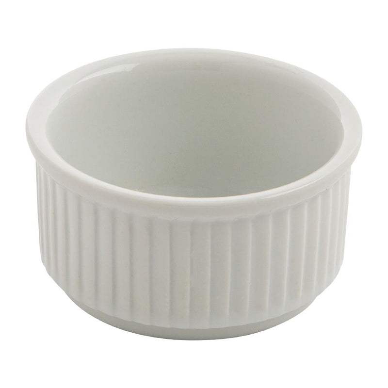 Olympia Whiteware Stacking Ramekins 85mm (Pack of 12)