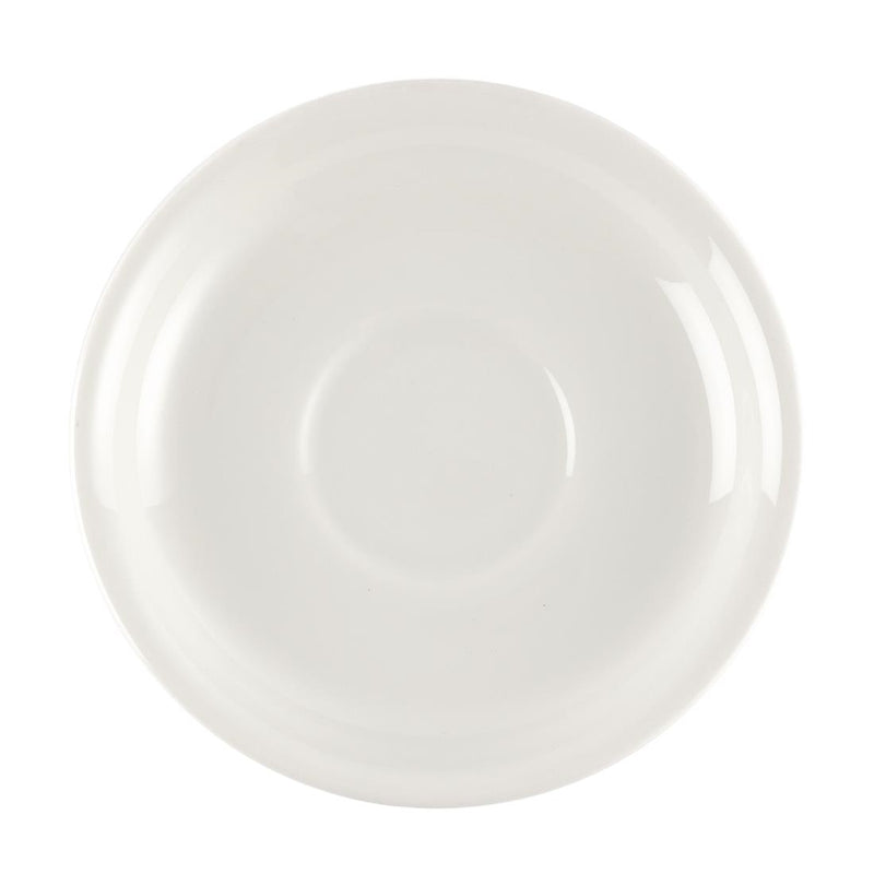 Churchill Plain Whiteware Small Saucers 140mm (Pack of 24)