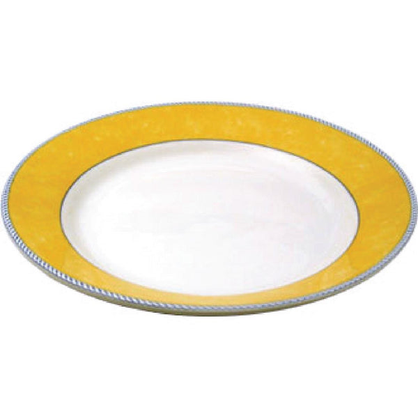 Churchill New Horizons Marble Border Mediterranean Dishes Yellow 280mm