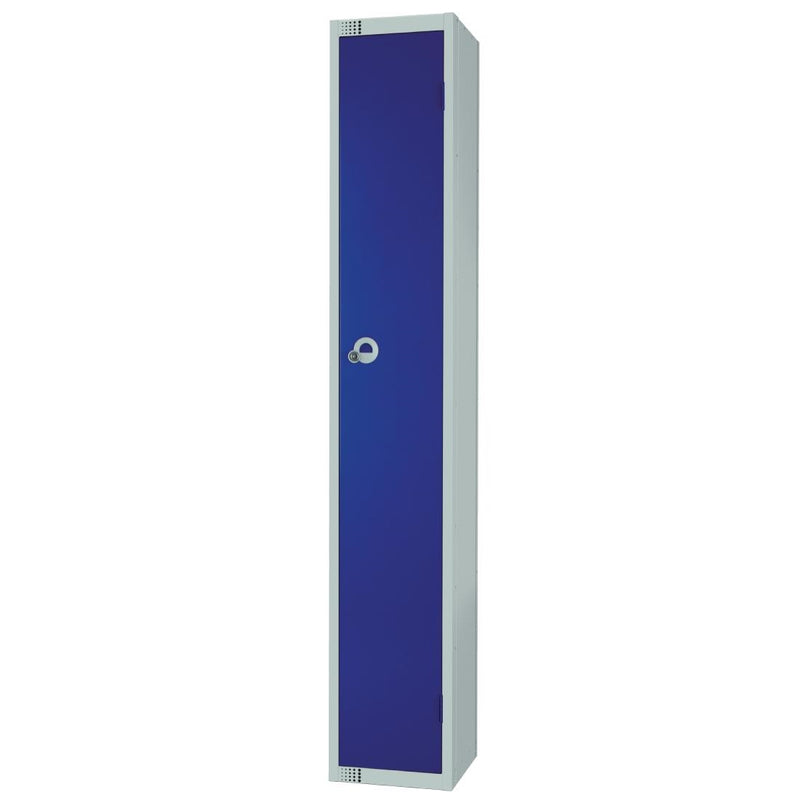 Elite Einzeltür-Schließfach mit manueller Zahlenkombination, blau