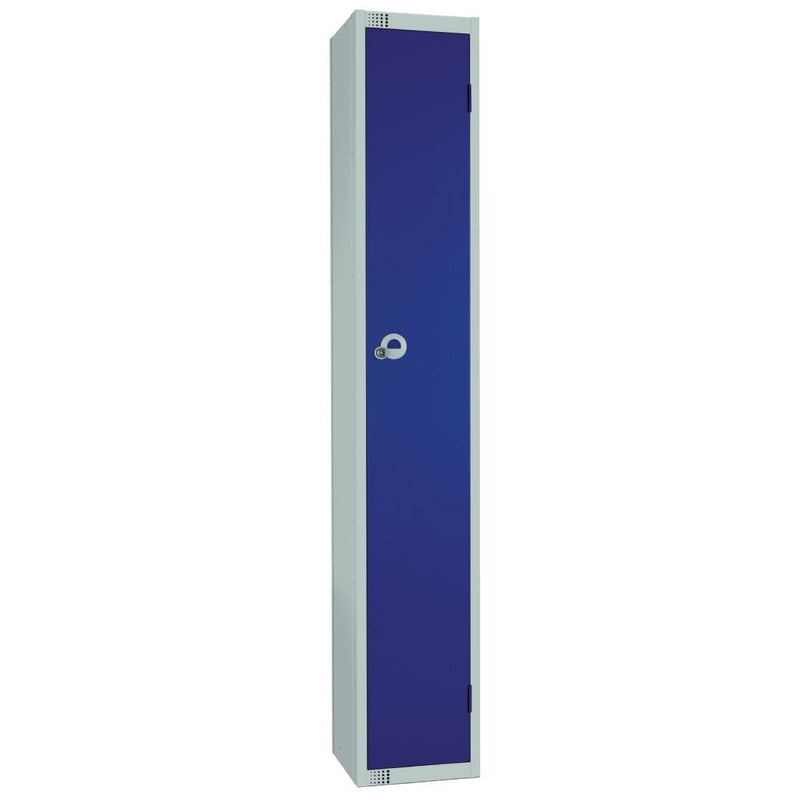 Elite Einzeltür-Schließfach mit manueller Zahlenkombination, blau