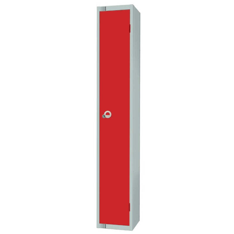 Elite Einzeltür-Schließfach mit manueller Zahlenkombination, Rot