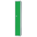 Elite Single Door Manual Combination Locker Locker Green with Sloping Top