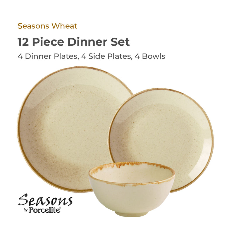 Seasons Wheat 12 Piece Dinner Set