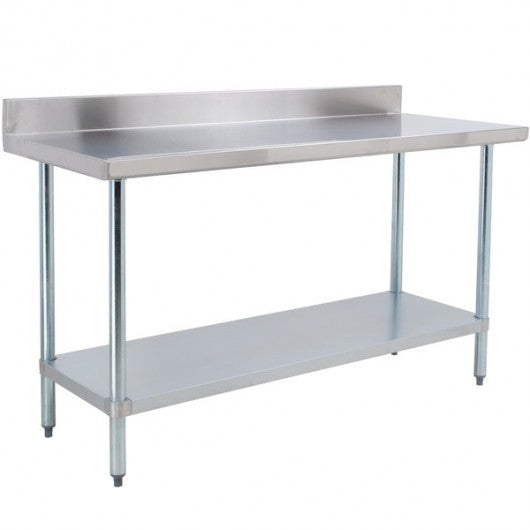 Stainless Steel Wall Prep Bench Table - 1200w x 600d x 900h