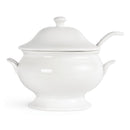 Olympia Whiteware Suppenterrine und Schöpfkelle, 2,5 l, 88 oz