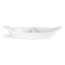 Olympia Whiteware geteilte ovale Ohrenschalen 290 x 160 mm (6er-Pack)