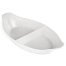 Olympia Whiteware geteilte ovale Ohrenschalen 290 x 160 mm (6er-Pack)