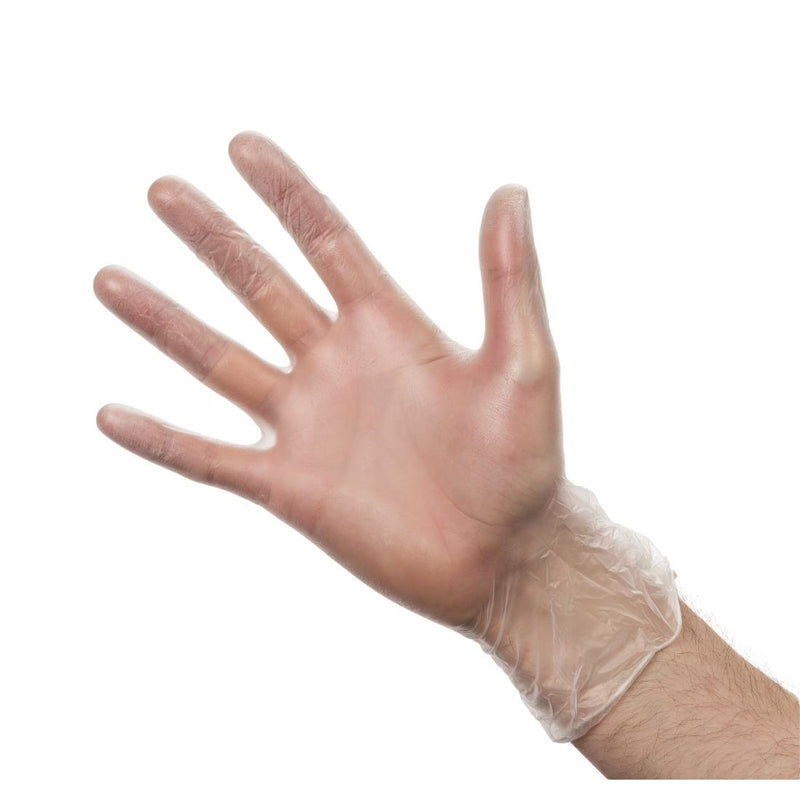 Vogue gepuderte Vinyl-Handschuhe, groß (100 Stück)