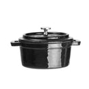 Vogue Cast Iron Round Mini Pot Black