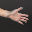 Puderfreie Latexhandschuhe, transparent, mittelgroß (100 Stück)