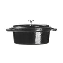 Vogue Cast Iron Oval Mini Pot Black